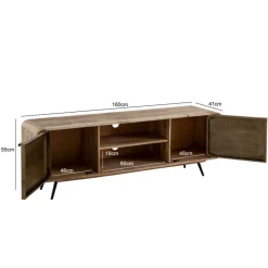 Massivholz Tv Möbel*Pharao24 TV Lowboard Ventry