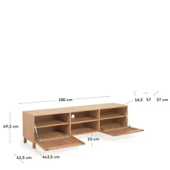 Massivholz Tv Möbel|Fernsehtische*Pharao24 TV Lowboard Vorianca