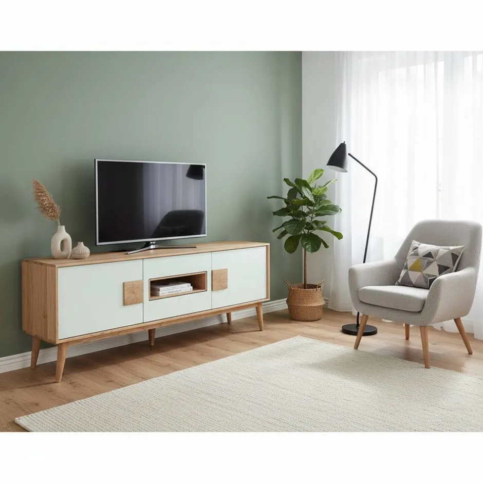 Fernsehtische|Massivholz Tv Möbel*Pharao24 TV Lowboard Vrenos