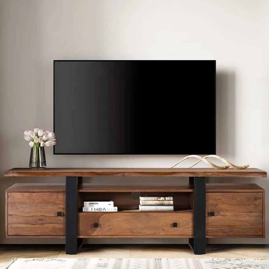 Massivholz Tv Möbel*Pharao24 TV Lowboard Yukon