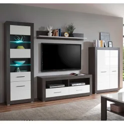 Pharao24 TV Schrankwand Jains> Moderne Wohnwände|Wohnwand 300 Cm