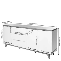 Fernsehtische|Lowboards*Pharao24 TV Sideboard Hajelua