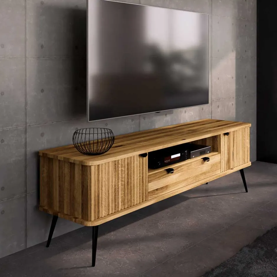Massivholz Tv Möbel*Pharao24 TV Unterschrank Clantica