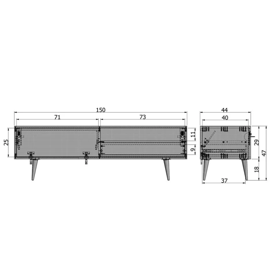 Pharao24 TV Unterschrank Nelani> Fernsehtische|Lowboards