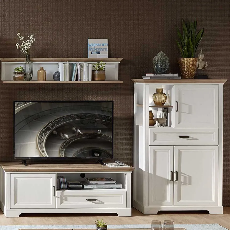 Wohnwand 250 Cm*Pharao24 TV Wohnkombination Vronata