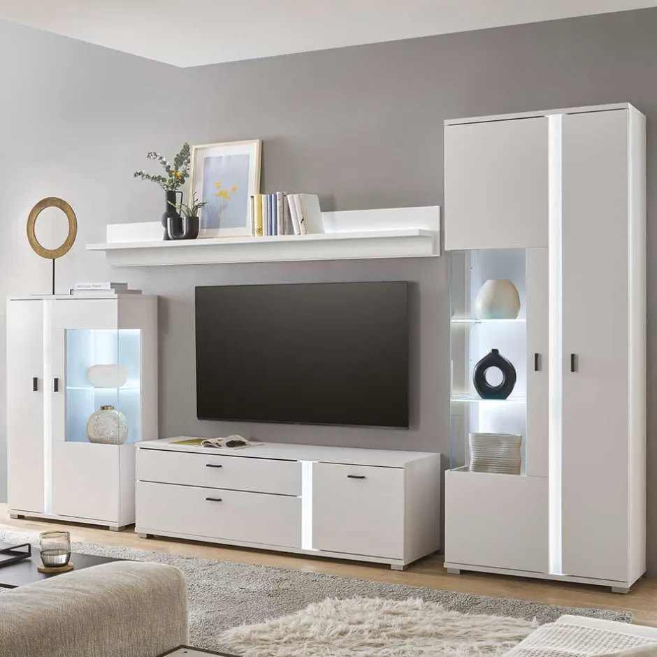 Wohnwand 300 Cm|Moderne Wohnwände*Pharao24 TV Wohnwand Constantin