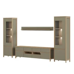 Wohnwand 300 Cm*Pharao24 TV Wohnwand Fine