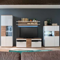 Pharao24 TV Wohnwand Gazino> Moderne Wohnwände|Wohnwand 350 Cm