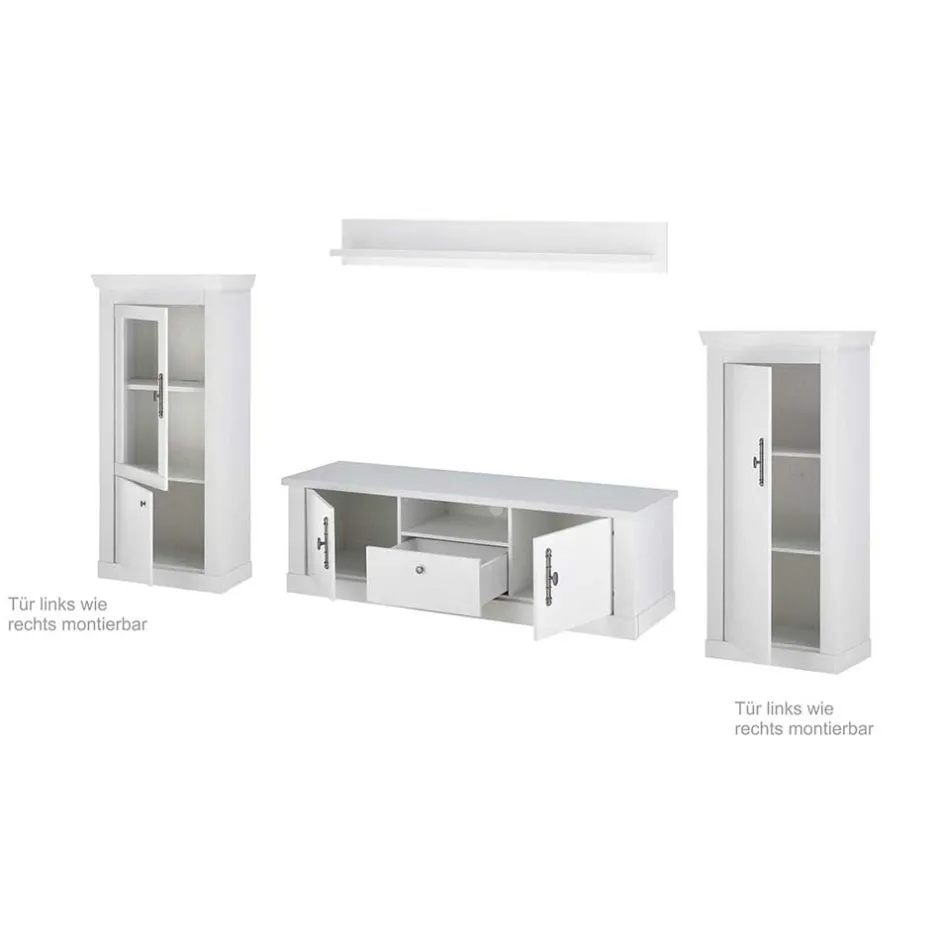 Wohnwand 300 Cm*Pharao24 TV Wohnwand Kazanova