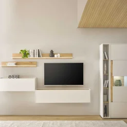 Wohnwand 300 Cm|Moderne Wohnwände*Pharao24 TV Wohnwand mit Schreibtisch Rascian