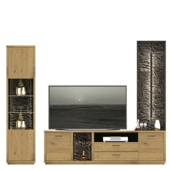 Pharao24 TV Wohnwand Ostoro> Moderne Wohnwände|Massivholz Wohnwände