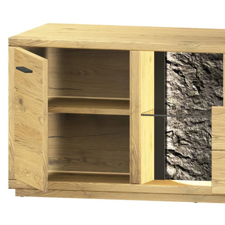 Pharao24 TV Wohnwand Ostoro> Moderne Wohnwände|Massivholz Wohnwände