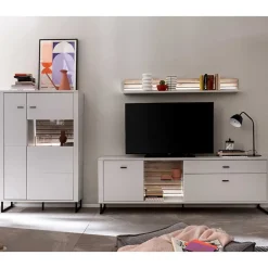 Pharao24 TV Wohnwand Polar> Moderne Wohnwände|Wohnwand 300 Cm