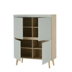 Wohnwand 300 Cm*Pharao24 TV Wohnwand Skandi Stil Casmas