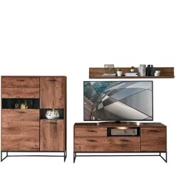 Pharao24 TV Wohnwand Washton> Wohnwand 250 Cm