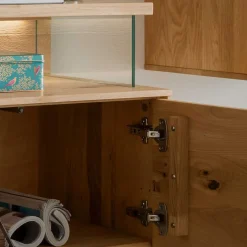 Moderne Wohnwände|Massivholz Wohnwände*Pharao24 TV Wohnwand Wildeiche Onitos