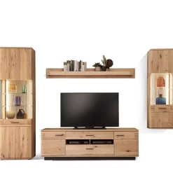 Pharao24 TV Wohnwand Wupnia> Massivholz Wohnwände|Wohnwand 300 Cm