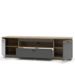 Moderne Wohnwände|Wohnwand 250 Cm*Pharao24 TV Wohnwand Yarisis