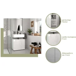 Waschbeckenunterschränke|Bad Unterschränke*Pharao24 Unterbeckenschrank Adeass