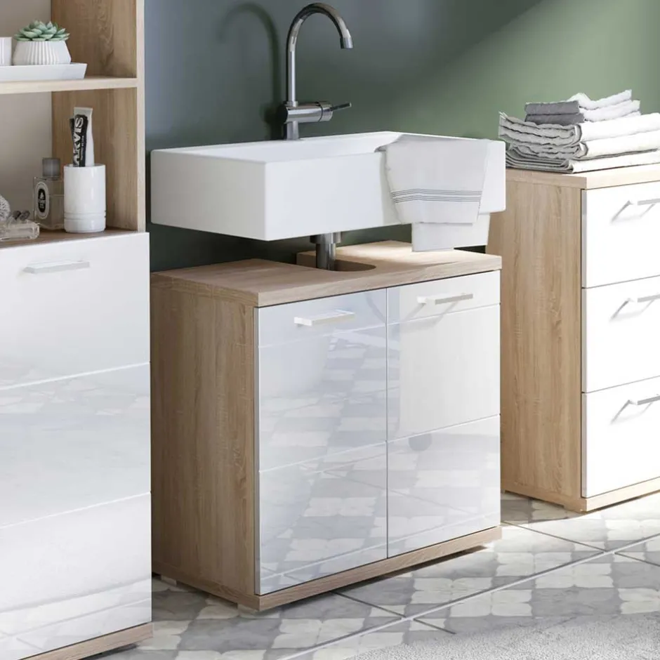 Pharao24 Unterbeckenschrank Evinele> Badezimmerschränke|Waschbeckenunterschränke