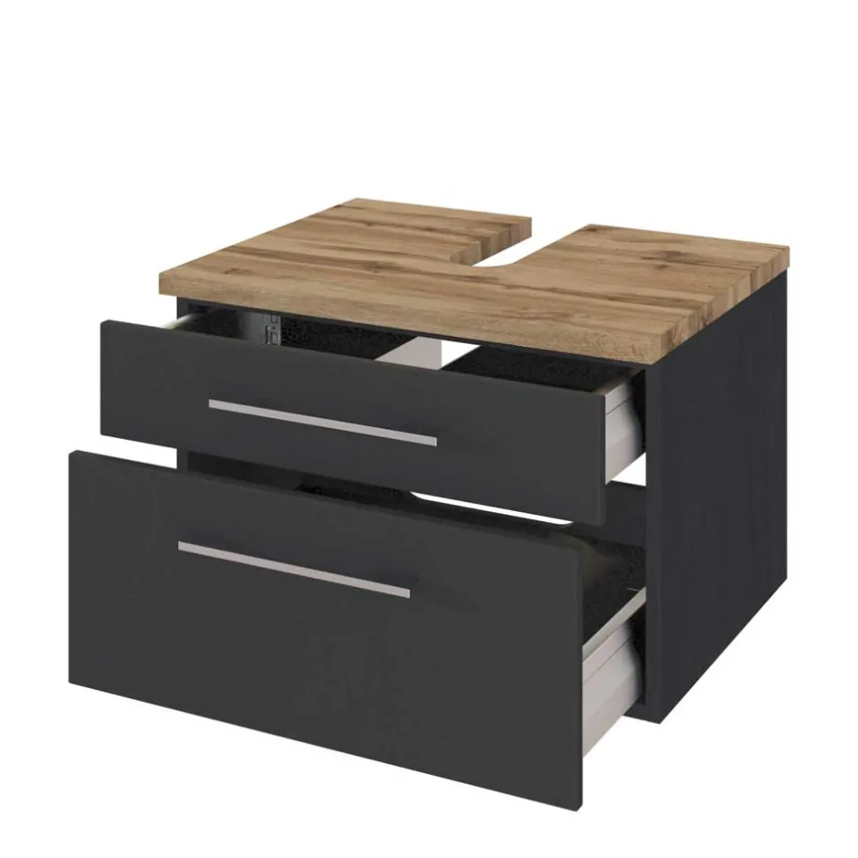 Badezimmerschränke|Waschbeckenunterschränke*Pharao24 Unterbeckenschrank Hayos