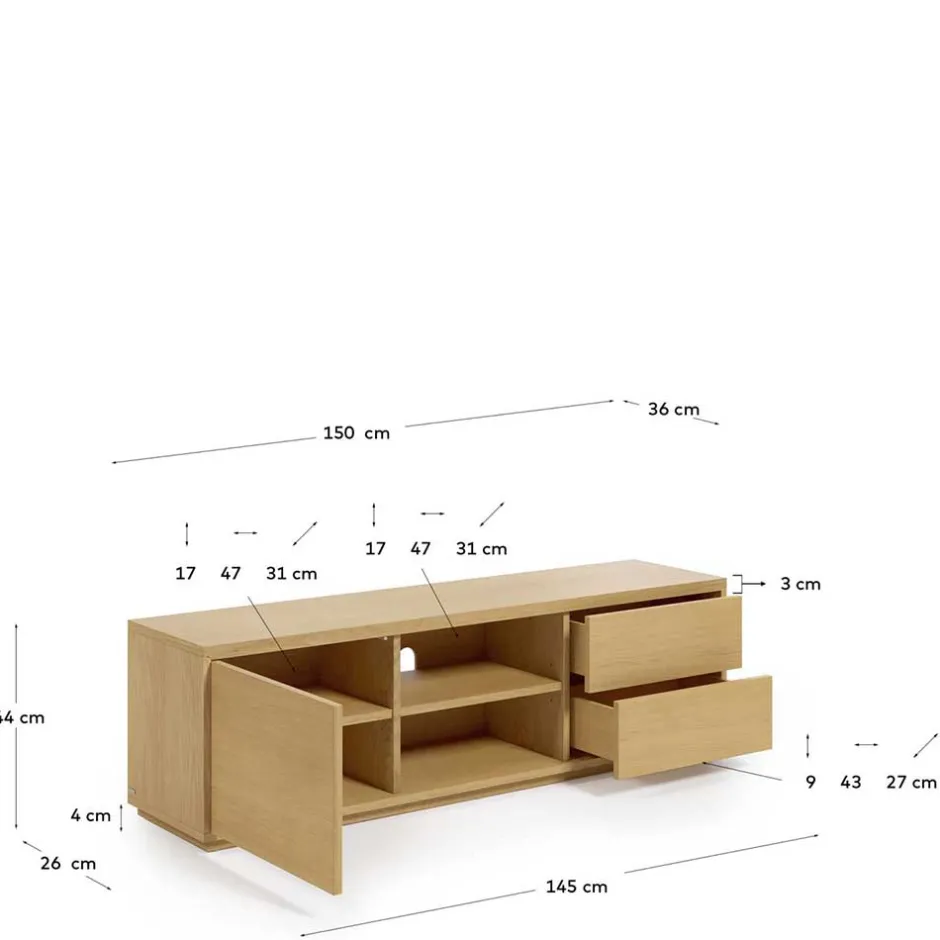 Fernsehkommoden*Pharao24 Unterschrank Fernseher Magies