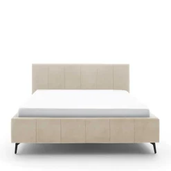 Pharao24 Velours Polsterbett Beige Sonna><noscript><img width=