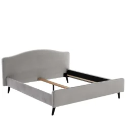 Pharao24 Velours Polsterbett Nurez> Einzelbetten|Jugendbetten