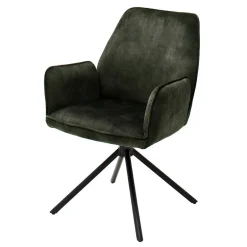 Pharao24 Velours Polsterstühle Ocnano> Armlehnstühle