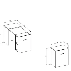 Pharao24 Verwandelbarer Schreibtisch Blinking><noscript><img width=
