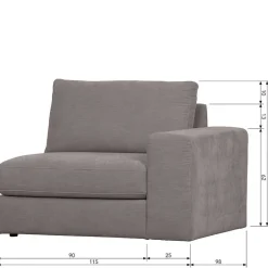 Modulsofas*Pharao24 Viersitzer Modulsofa Fredoco