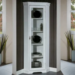 Stauraumvitrinen*Pharao24 Vintage Eckvitrinenschrank Giralva