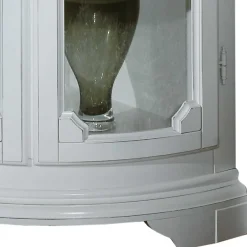 Wohnzimmerschrank|Stauraumvitrinen*Pharao24 Vintage Stil Eckvitrine Giralva