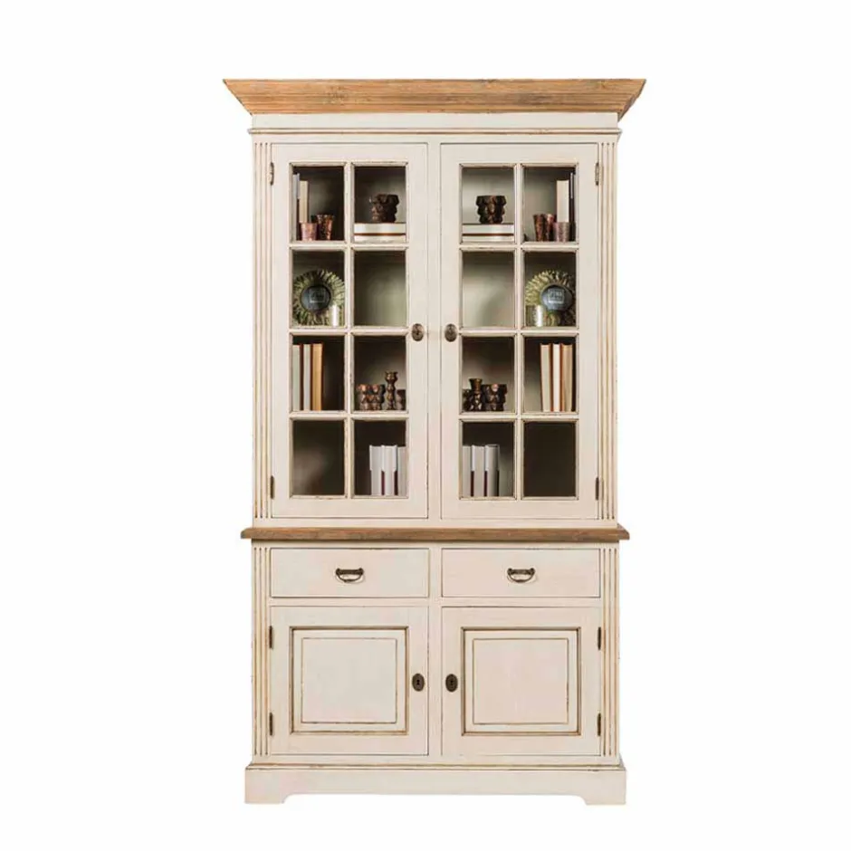 Pharao24 Vintage Vitrine Irons> Vitrinenschrank|Wohnzimmervitrinen