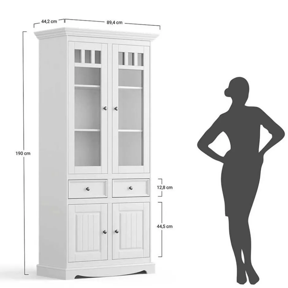 Vitrinenschrank|Stauraumvitrinen*Pharao24 Vitrine Asendra