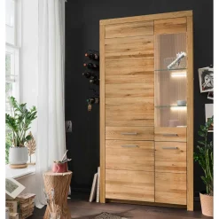 Pharao24 Vitrine Divrina> Massivholzmöbel|Vitrinenschrank