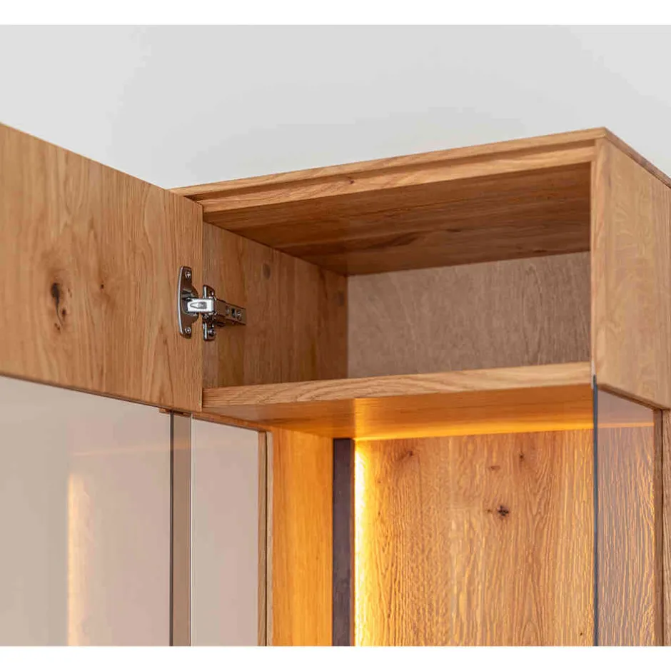 Wohnzimmervitrinen|Massivholz Schränke*Pharao24 Vitrine Rusaly