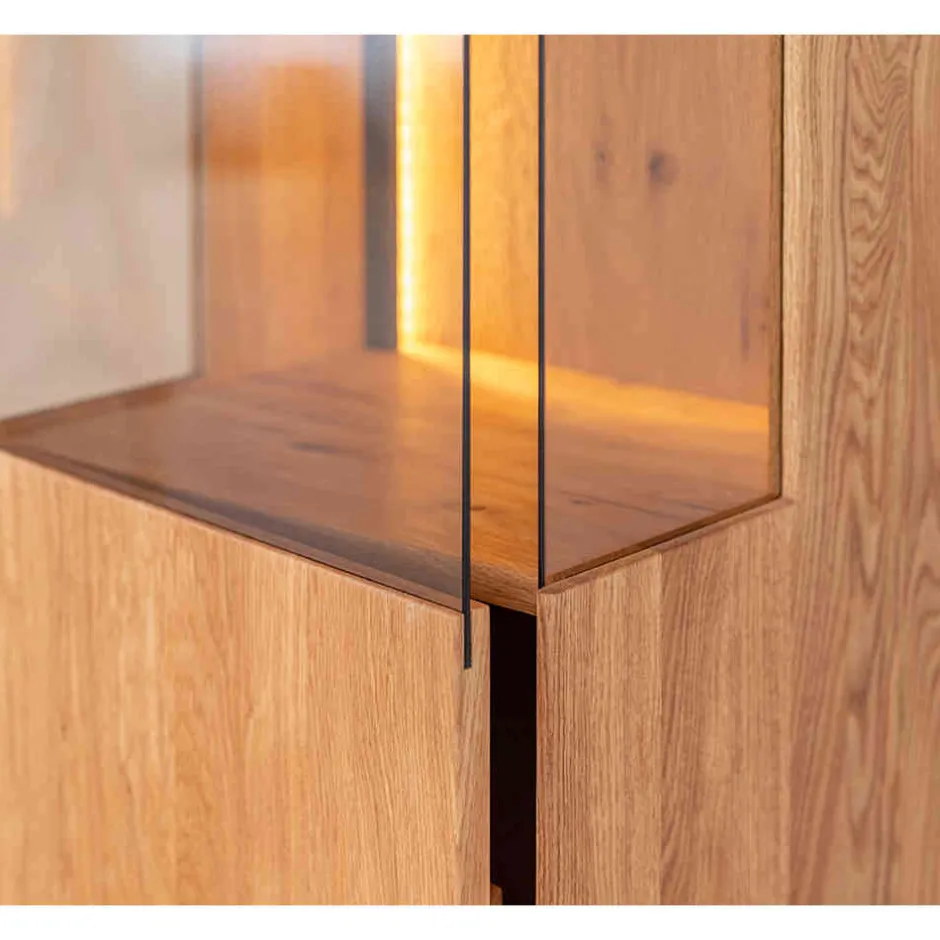 Wohnzimmervitrinen|Massivholz Schränke*Pharao24 Vitrine Rusaly