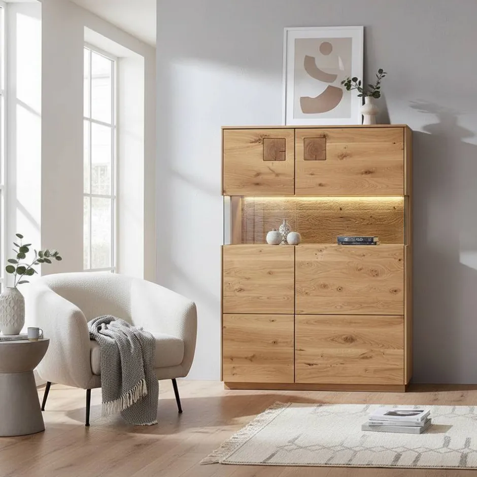 Vitrinenschrank|Highboards*Pharao24 Vitrinen Highboard Onitos