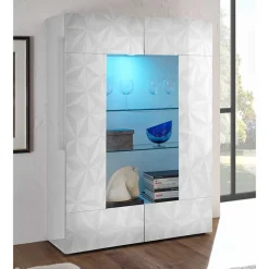 Vitrinenschrank|Wohnzimmervitrinen*Pharao24 Vitrinenschrank Chrismo