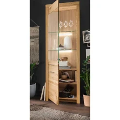Massivholzmöbel|Wohnzimmerschrank*Pharao24 Vitrinenschrank Divrina