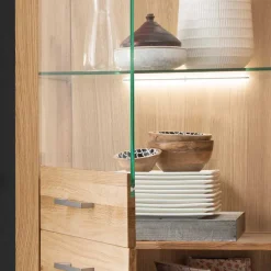 Massivholzmöbel|Wohnzimmerschrank*Pharao24 Vitrinenschrank Divrina