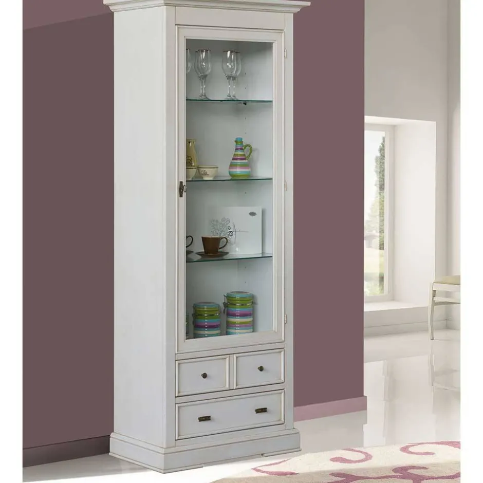 Pharao24 Vitrinenschrank Gannice> Stauraumvitrinen