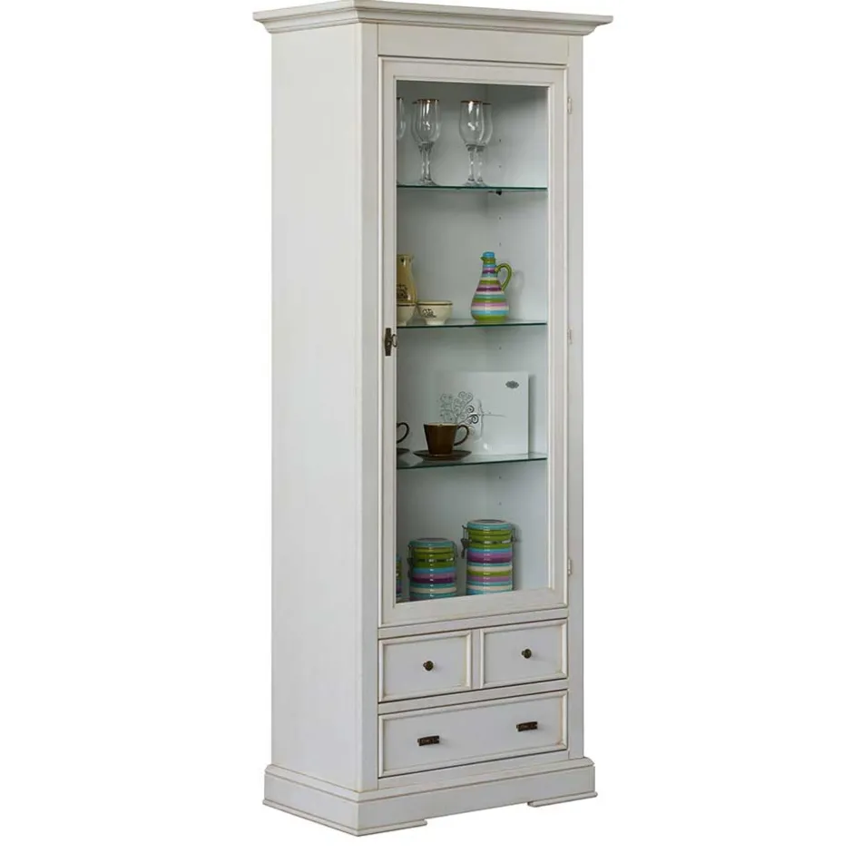 Pharao24 Vitrinenschrank Gannice> Stauraumvitrinen