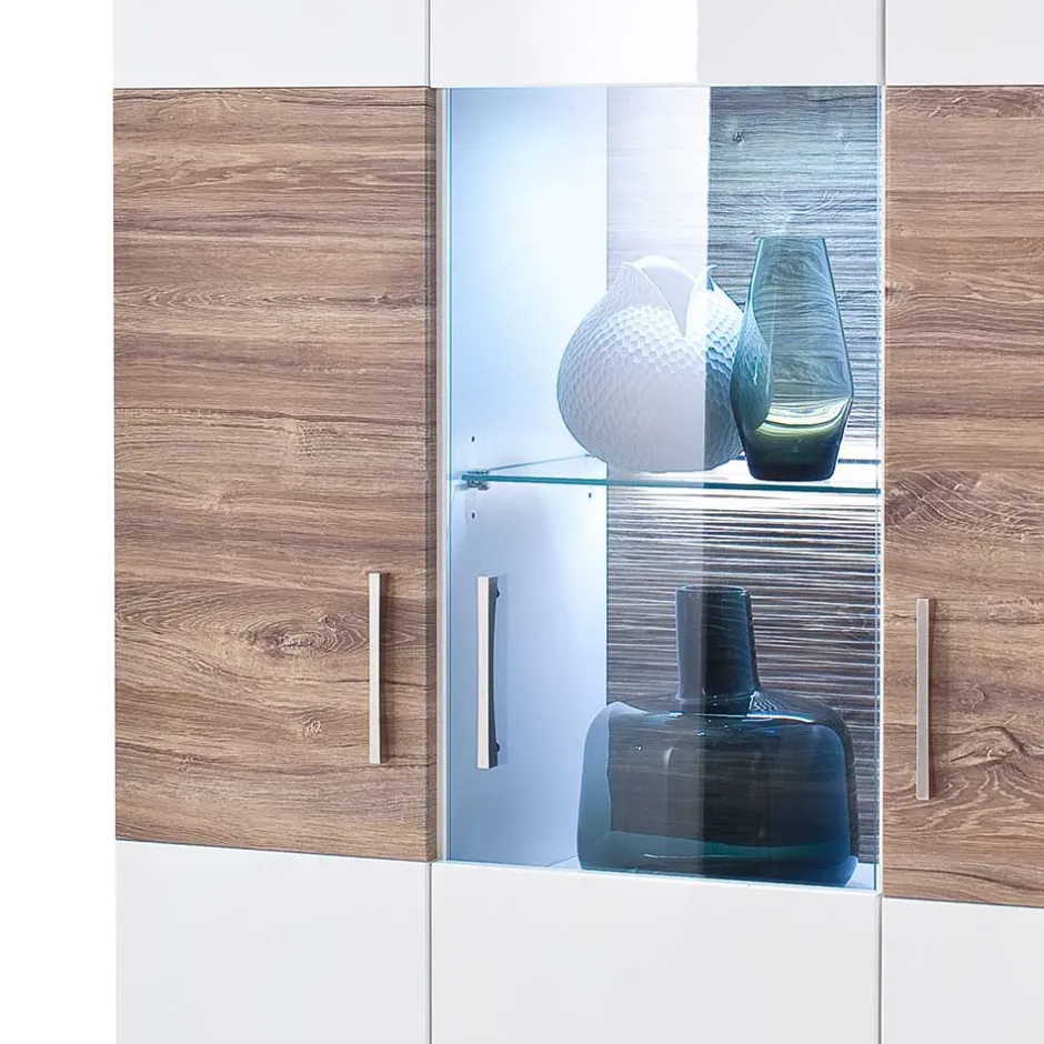 Vitrinenschrank|Wohnzimmervitrinen*Pharao24 Vitrinenschrank Gazino