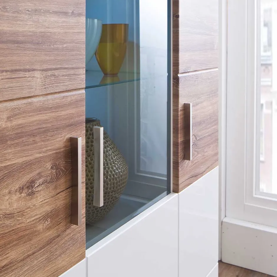 Vitrinenschrank|Wohnzimmervitrinen*Pharao24 Vitrinenschrank Gazino