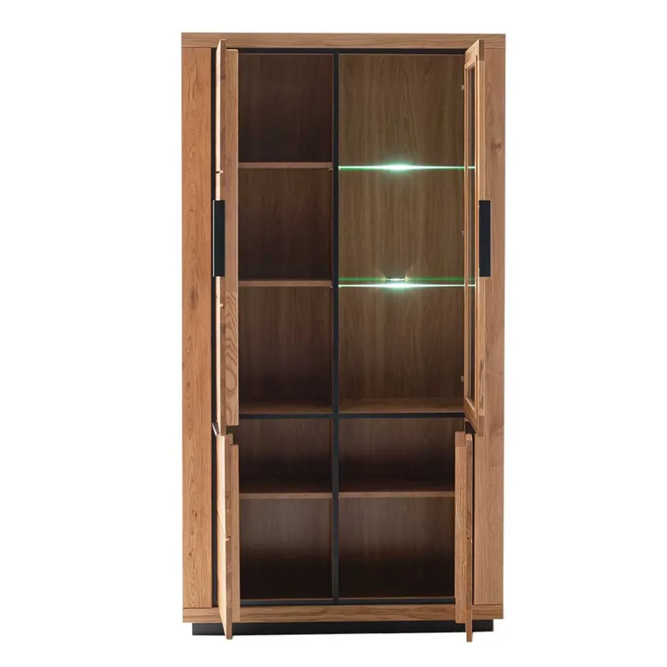 Vitrinenschrank|Wohnzimmervitrinen*Pharao24 Vitrinenschrank Jayva