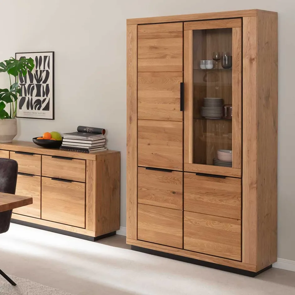 Vitrinenschrank|Wohnzimmervitrinen*Pharao24 Vitrinenschrank Jayva