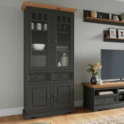Vitrinenschrank|Stauraumvitrinen*Pharao24 Vitrinenschrank Lyra