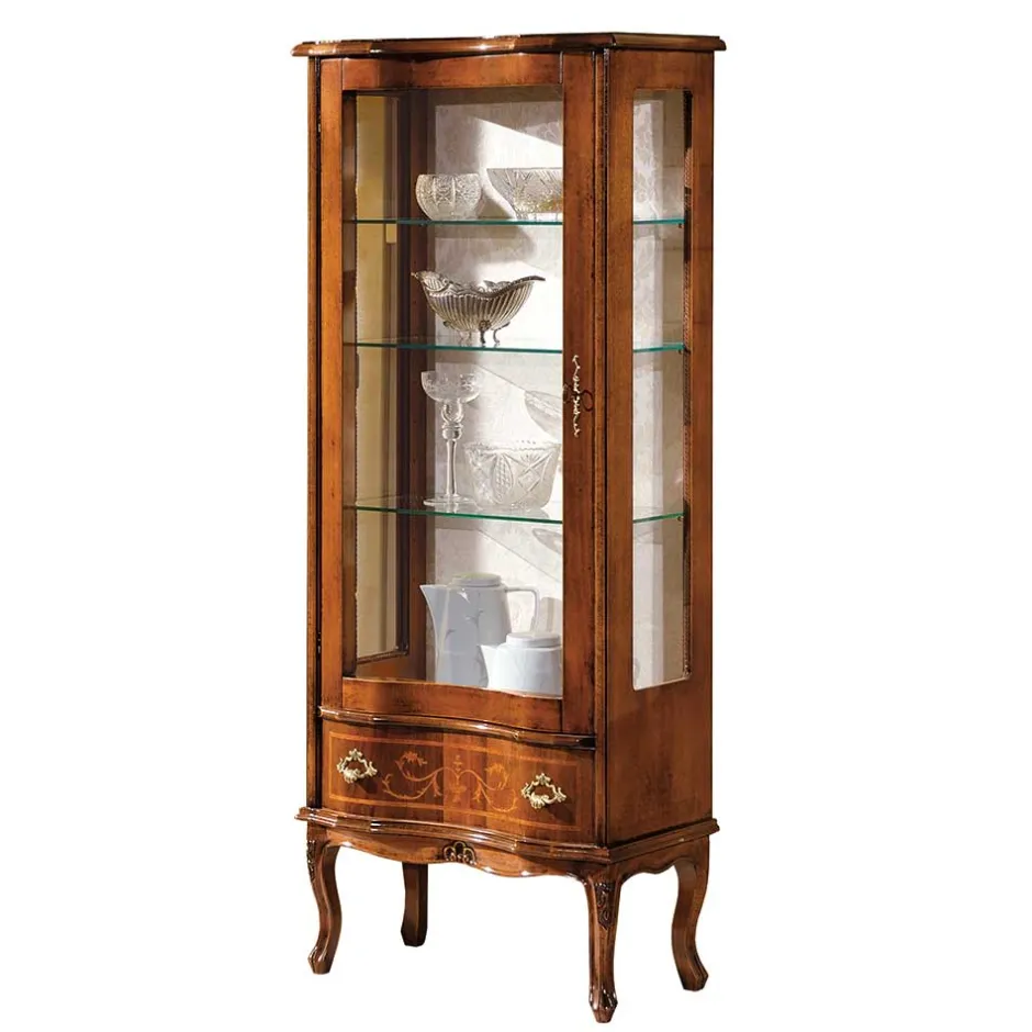Massivholzmöbel|Wohnzimmerschrank*Pharao24 Vitrinenschrank Maggio